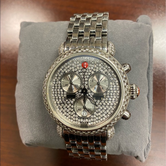 🔴Sold🔴Michele CSX-36 Chronograph 71-3711 Pave - Picture 2 of 8